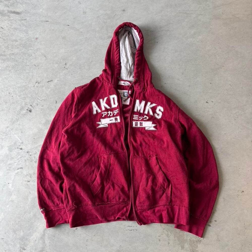 Y2k akademiks japenese zip up